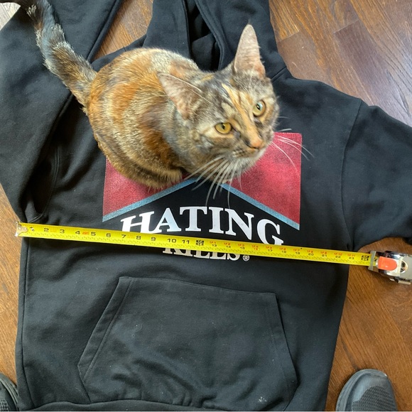 HATE KILLS CIGARETTE Y2K Streetwear Edgy Grunge Skater Counterculture Hoodie - Picture 12 of 12